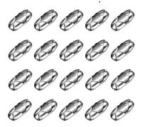 KAIAIWLUO Roman Roller Blind Connector,20 pcs Replacement Vertical Roman Blinds Stainless Steel Ball Chain Cord Connectors Clip for Home Kitchen Bathroom Room Windows 4.5MM