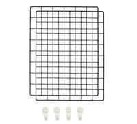 KAIAIWLUO Wall Grid Panel,2 PCS Photo Display Gridwall Wire Photo Display Board with Clips Photo Display Shelf Notice Board Picture Wall Organizer for Hoom Office Kitchen
