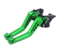 KAIAYGEE Brake Clutch Lever Handlebar Grip Ends Compatible with Suzuki | Handle Compatible with Suzuki SV650 2016-2022(Green-Short)