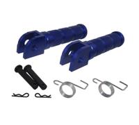 KAIAYGEE Foot Pegs Compatible with Yamaha BOLT, C, SPEC, XVS950, 530, 560 | Front Footpeg Footrest Compatible with Yamaha T-MAX XP 500, 560 2015-2020(Blue)