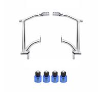 KAIAYGEE Saddlebags Crash Bars Bumpers Compatible with Harley | Chrome Guard Left Right Compatible with Harley Touring Electra Glide FLHT Street Glide FLHX Road Glide FLTRX(Blue)