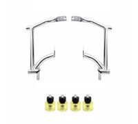 KAIAYGEE Saddlebags Crash Bars Bumpers Compatible with Harley | Chrome Guard Left Right Compatible with Harley Touring Electra Glide FLHT Street Glide FLHX Road Glide FLTRX(Yellow)