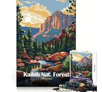 Kaibib National Forest Arizona Landscape 1000 Piece Jigsaw Puzzles for Adults Focus Skill Perfect Connection Fun Challenge Art Display (38x26cm)
