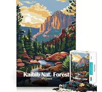 Kaibib National Forest Arizona Landscape 1000 Piece Jigsaw Puzzles for Adults Focus Skill Perfect Connection Fun Challenge Art Display (38x26cm)