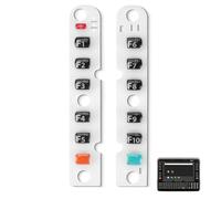 Kaibintex Rubber Function Keypad Set (12-Key) for Honeywell Thor VM1A Vehicle-Mounted Computer,Keyboard