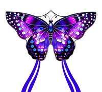 Kaiciuss Butterfly Kite for Kids & Adults, Easy to Fly Large Single Line for The Beach, Easy Flying for Beginners, Comes with 300 FT String Line Handle(Purple)