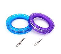 Kaiciuss Kite String Hoop for Kids, Blue & Purple String Spool Set, Kite Handle Kit with 300 Feet Line for Each Reel Winder (2 Pack)