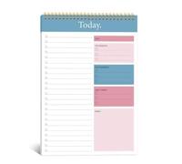 KAICN To Do List Notepad, 52 Sheets Undated Daily Planner, To Do List Notebook for Work, Office, Home & School, Perfect for Daily Tasks, Goal Setting & Enhanced Productivity, 6.5x9.8 inches - Blue
