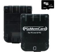 Kaico PSxMemCard PS1 Memory Card with 512MB Micro SD Card - High Speed Game Memory Card for PS1 & PS One Console - Supports Firmware Upgrade and Saves Game Data - Supports FreePSXBoot