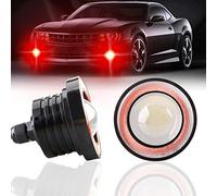 KaiDengZhe 2PCS Super Bright 3" Projector Universal LED Fog Light 12V 10W Red COB Halo Angel Eye Rings For Moto Headlight Car Daytime Running Light DRL Driving Light Fog Light Bulb
