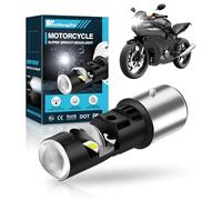 KaiDengZhe H6 LED Headlight Bulb, 1PCS H6 BA20D LED Bulbs with Mini Projector Len Solve Astigmatism Problem 30W 6000K 5000LM Plug Play BA20D Headlight Conversion Kit for Scooter Motorbike