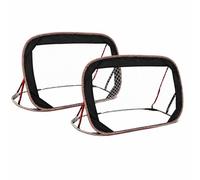 KAIDIDA Football Goals: 2Pcs Pop Up Kids Soccer Net 4x6x4 ft, Portable Foldable Training Equipment for Garden Practice with Carry Bag & Ground Stakes
