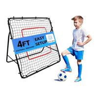KAIDIDA Football Rebounder Net: 3.3FT/4FTFootball Training Net with Kickback Target Goal Adjustable Portable Football Equipment for Kids Adults