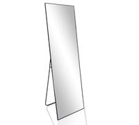 KAIDIDA Full Length Mirrors Free Standing 163X53cm Bedroom Hallway Wall-Mounted Full Body Mirror with Shatter-Resistant Glass Black Metal Frame