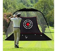 KAIDIDA Golf Hitting Net Garden: 12x7FT Large Size for Indoor and Outdoor Home Practice - 200G Heavy Duty Mesh with Professional Driving Target