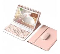 Kaidisen Keyboard Case for iPad 10.2" 7th/8th/9th Gen & iPad Air 3rd Gen 10.5" - Detachable Cute Color, Pink