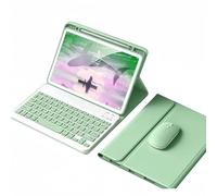 kaidisen Keyboard Case Mouse for iPad 9th 8th 7th Generation 10.2 inch/iPad Air 10.5-inch (3rd Gen)/ iPad Pro 10.5 inch Detachable Cute Color Keyboard Case,Mint Green