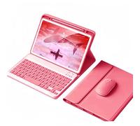 kaidisen Keyboard Case Mouse for iPad 9th 8th 7th Generation 10.2 inch/iPad Air 3rd Gen 10.5 inch/iPad Pro 10.5 inch Detachable Cute Color Keyboard Case,Dark Pink