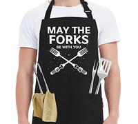Kaidouma Funny Grill Aprons for Men - Men’s Chef Cooking Grilling BBQ Apron
