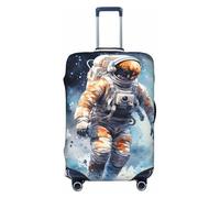 Kaifanee Elastic Travel Luggage Cover Suitcase Protector, Astronaut Exploration Space Suitcase Baggage Cover Anti-Scratch Fits 18-22 Inch Luggage