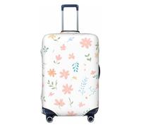 Kaifanee Elastic Travel Luggage Cover Suitcase Protector, Pink Floral Fragments Suitcase Baggage Cover Anti-Scratch Fits 23-26 Inch Luggage