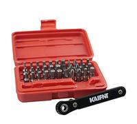 KAIFNT K402 Screwdriver Bit Set with Mini Ratchet Wrench, 1/4-Inch Drive, 34-Piece