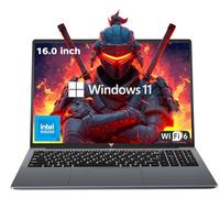 KAIGERR - Gaming Laptop, 16GB DDR4 512GB SSD, 16" Windοws 11 Laptop with 12th Quad-Core Processor (up to 3.4GHz), FHD 1920P Display, WiFi 6, USB3.2, Type_C