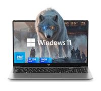 KAIGERR Gaming Laptop, 2024 Laptop Computer with Intel Quad-Core Processor(Up to 3.6GHz), 16GB DDR4 512GB SSD, Windows 11 Laptop, 15.6" IPS 1080P, Metal Shell, USB3.2, Long Battery Life