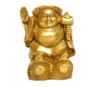 Kaiguang pure Copper Beckon god of wealth Copper god of Wealth big black day god of wealth Fortune Fortune Office feng shui Decoration