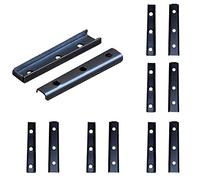 KAIISSA 6 Pair Concealed Headboard Panel Wall Fixing Brackets, Interlocking Wall Hangers Furniture Connector, Universal Metal Sectional Sofa Interlocking Furniture Connector for Sofa, Bed, Furniture