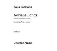 Kaija Saariaho: Adriana Songs (Full Score): Orchestra: Score