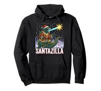 Kaiju Christmas Santazilla Japanese Monster Dinosaur Boy Pullover Hoodie