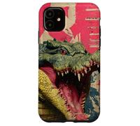 Kaiju Crocodile Monster Vintage Japanese Poster Art Case for iPhone 11