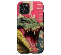 Kaiju Crocodile Monster Vintage Japanese Poster Art Case for iPhone 11 Pro