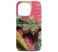 Kaiju Crocodile Monster Vintage Japanese Poster Art Case for iPhone 13 Pro