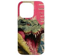 Kaiju Crocodile Monster Vintage Japanese Poster Art Case for iPhone 14 Pro
