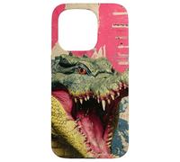 Kaiju Crocodile Monster Vintage Japanese Poster Art Case for iPhone 15 Pro