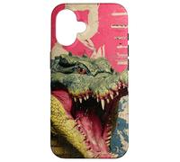 Kaiju Crocodile Monster Vintage Japanese Poster Art Case for iPhone 16