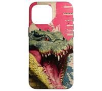 Kaiju Crocodile Monster Vintage Japanese Poster Art Case for iPhone 16 Pro Max