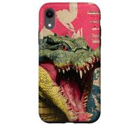 Kaiju Crocodile Monster Vintage Japanese Poster Art Case for iPhone XR