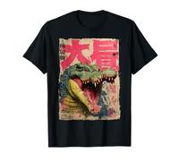 Kaiju Crocodile Monster Vintage Japanese Poster Art T-Shirt