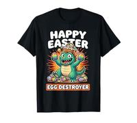 Kaiju Easter Shirt for Boys Egg Destroyer Kids Tee T-Shirt