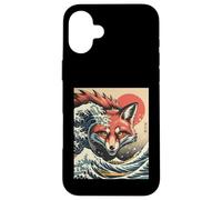 Kaiju Fox of the Waves Japanese Ukiyo-e Inspired Artwork Case for iPhone 16 Plus