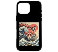 Kaiju Fox of the Waves Japanese Ukiyo-e Inspired Artwork Case for iPhone 16 Pro Max