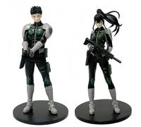 Kaiju No. 8 KAIJU NUMBER EIGHT Anime Figure Model KAFKA HIBINO and Abe Mina Battle Suit Standing Posture Figures 18/19CM PVC Statue for Home Decoration Display and Collectible (Abe Mina+KAFKA HIBINO)