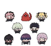 Kaiju-theme No. 8 Metal Badge Set - 8PCS Collectible Pins Featuring Kafka Hibino,Kikoru Shinomiya,Mina Ashiro, Soushirou Hoshina Elements, Gift for Anime Fans