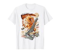 Kaijussant Croissant Monsters Horror Movie Japanese Kaiju T-Shirt