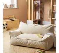 Kaikoo Kids Double Chair Bean Bag - Off White