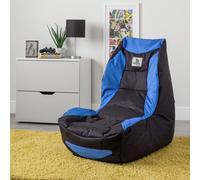 Kaikoo Teen Playstation Gaming Bean Bag - Blue & Black
