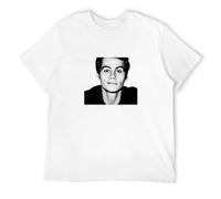 KAILANGQI Adult Unisex Custom Dylan O'Brien Shirt, Tee T-Shirt White M